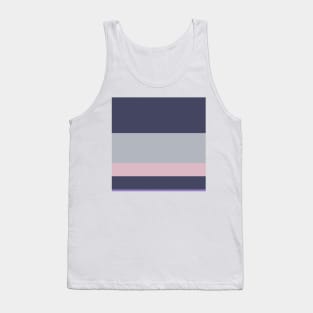 A superior admixture of Dark Grey Blue, Silver, Ube and Cadet Blue (Crayola) stripes. Tank Top